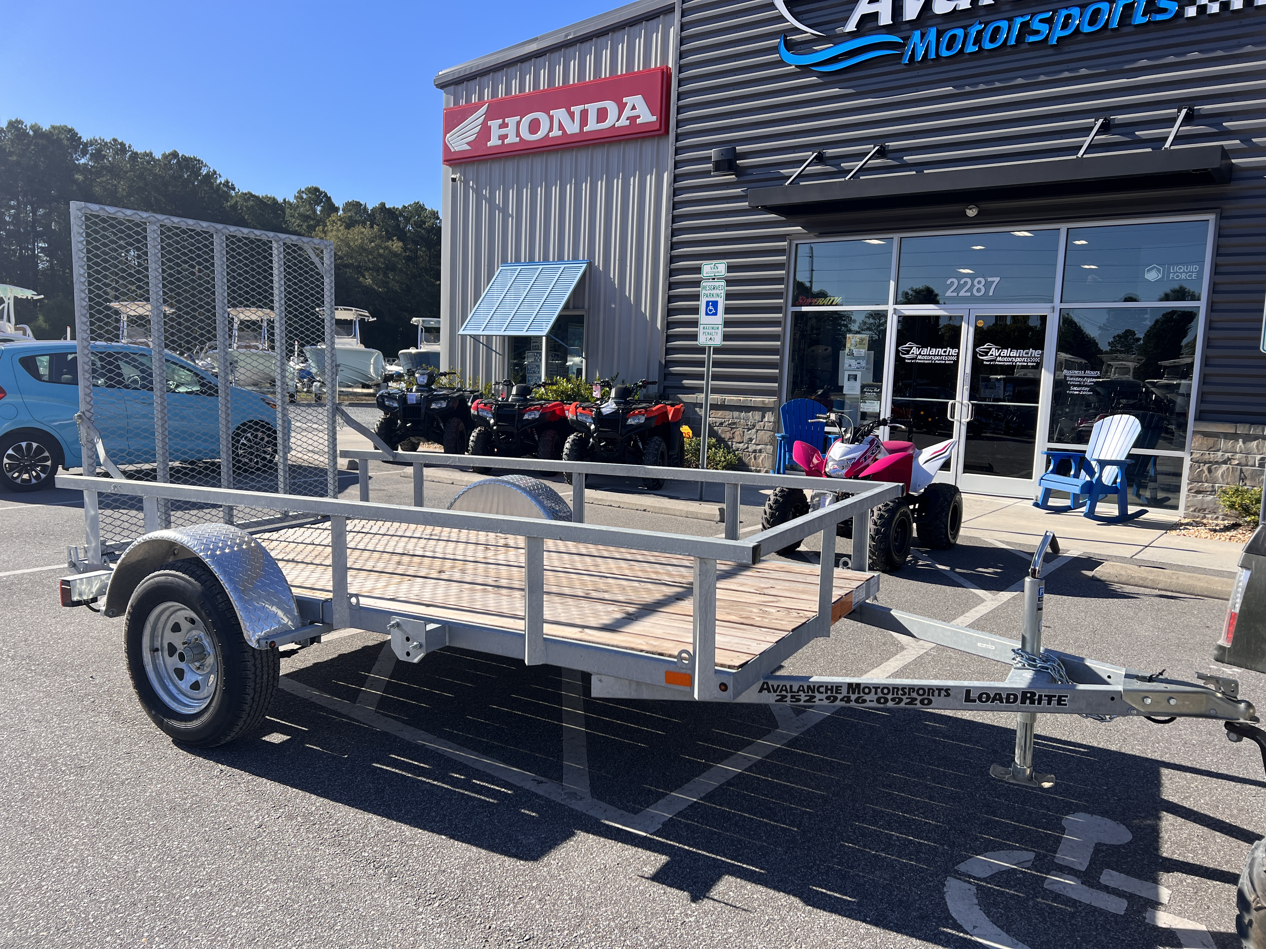 Load-Rite utility trailer at Avalanche Motorsports Washington NC