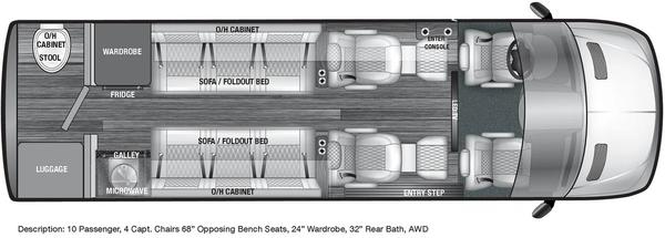 2026 OGV V-Cruise 10OBW Mercedes luxury coach at Avalanche Motorsports Washington NC